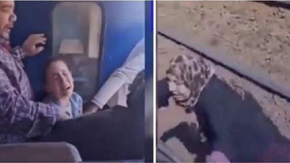 مصر.. شاهد صراخ أم تركض للحاق بقطار بعدما تحرك وبداخله أطفالها