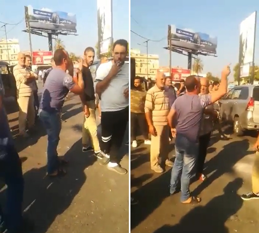 شاهد.. لبناني يصرخ في وجه قوات الأمن ويطلب منهم إدخاله السجن من شدة جوعه