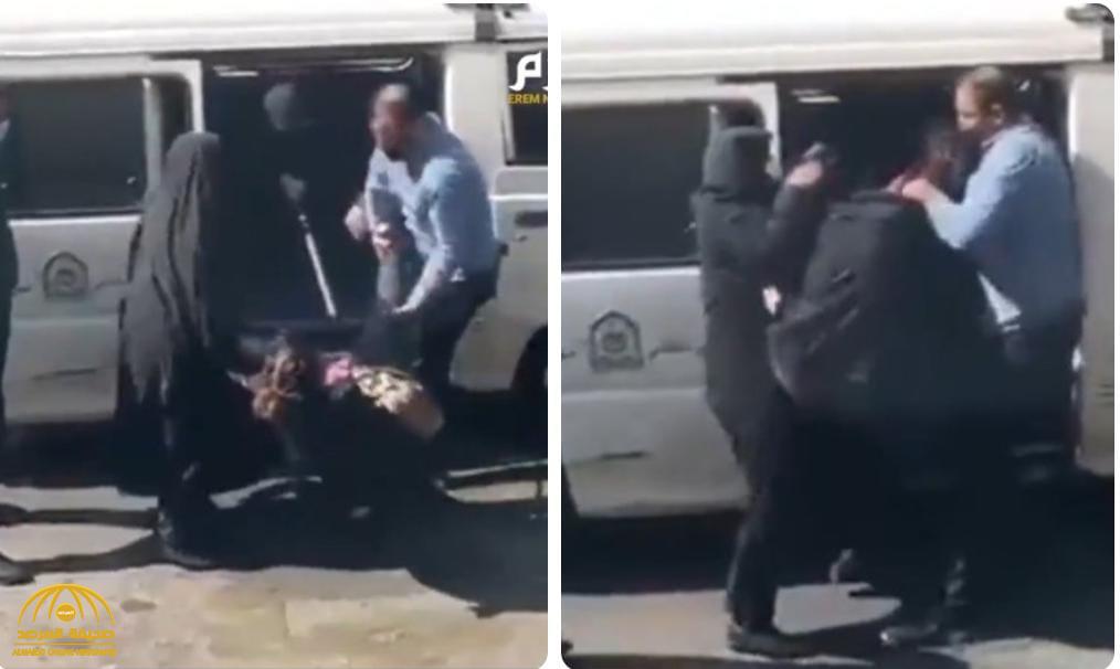 شاهد : الشرطة الإيرانية تعتدي على سيدة في الشارع بسبب عدم ارتداء الحجاب