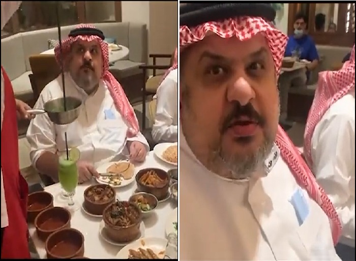 شاهد.. الأمير عبدالرحمن بن مساعد يتناول العشاء بمطعم صبحي كابر بالرياض