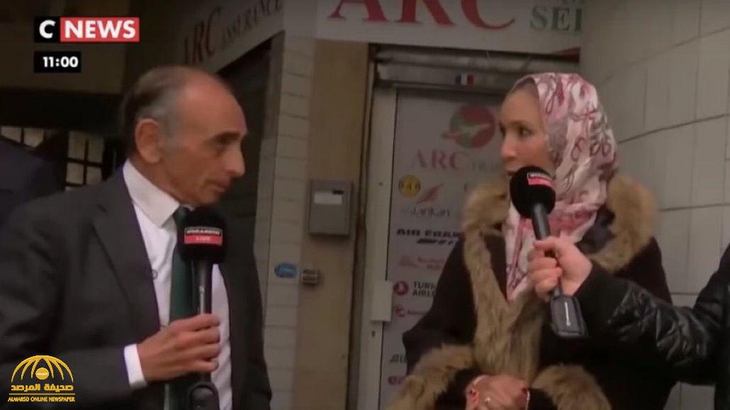 كاتب فرنسي يتحدى سيدة مغربية أن تخلع الحجاب كي تثبت أنها“حرة”..  شاهد ردة فعلها!