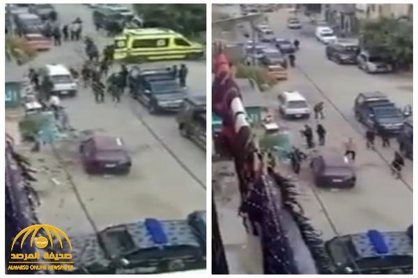 مصر.. شاهد: لحظة مصرع شرطيين أثناء اشتباكات مسلحة مع مسجل خطر