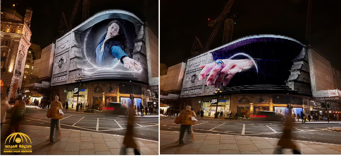 شاهد:  أغرب لوحة إعلانات في العالم تذهل زوار ميدان بيكاديلي في لندن