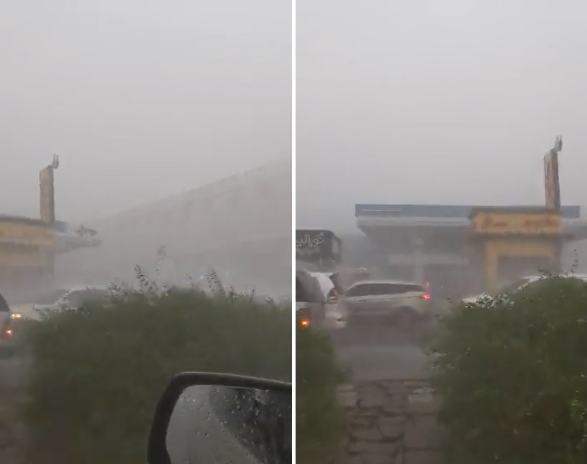 الحالة تشتد.. شاهد: أمطار رعدية غزيرة ورياح قوية وسحب كثيفة في جدة