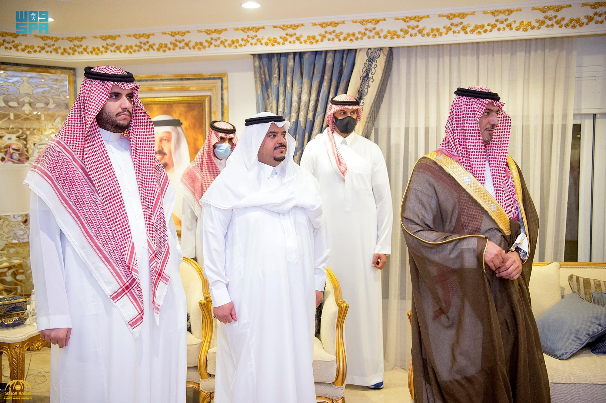 شاهد ..صور من استقبال المعزين أمس الجمعة  في وفاة الأمير سعود بن عبدالرحمن في قصر المربع بالرياض