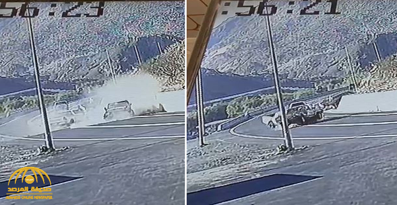 حادث مروع.. شاهد: لحظة اصطدام "جيب شاص" بمركبة مسرعة على إحدى الطرق الرئيسية في عسير
