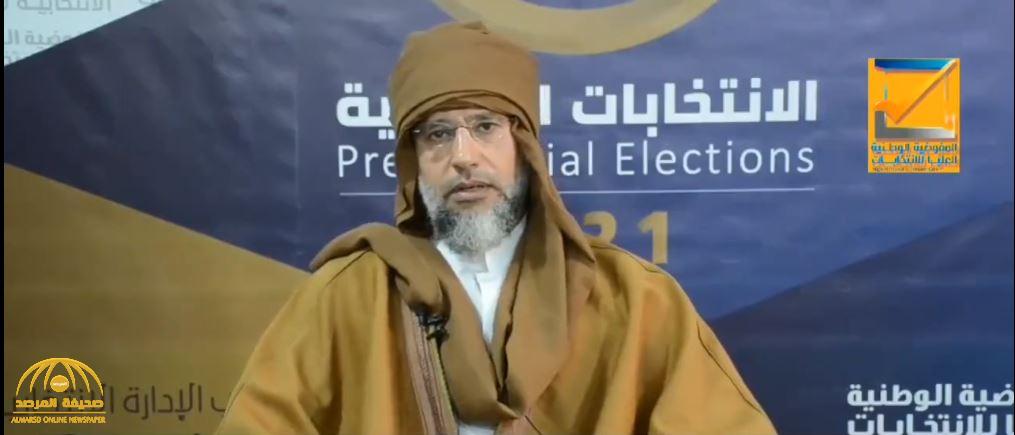 شاهد: أول تعليق من سيف الإسلام القذافي بعد إعلان ترشحه للانتخابات الرئاسية