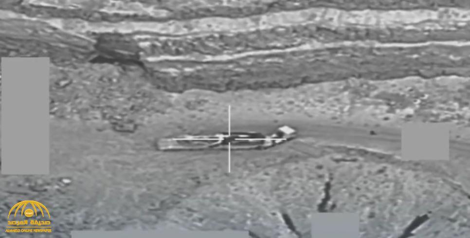 شاهد.. التحالف يدمر صاروخ باليستي أثناء محاولة ميلشيا الحوثي نقله في صنعاء