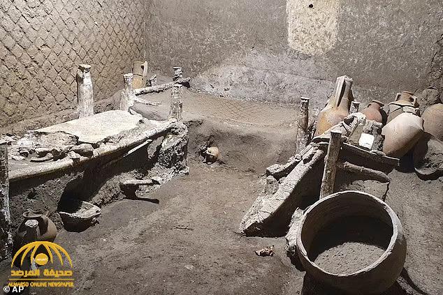 شاهد : اكتشاف غرفة خاصة بـ"العبيد" في  مدينة "بومبي الإيطالية " الذي أبادها بركان قبل ألفين عام
