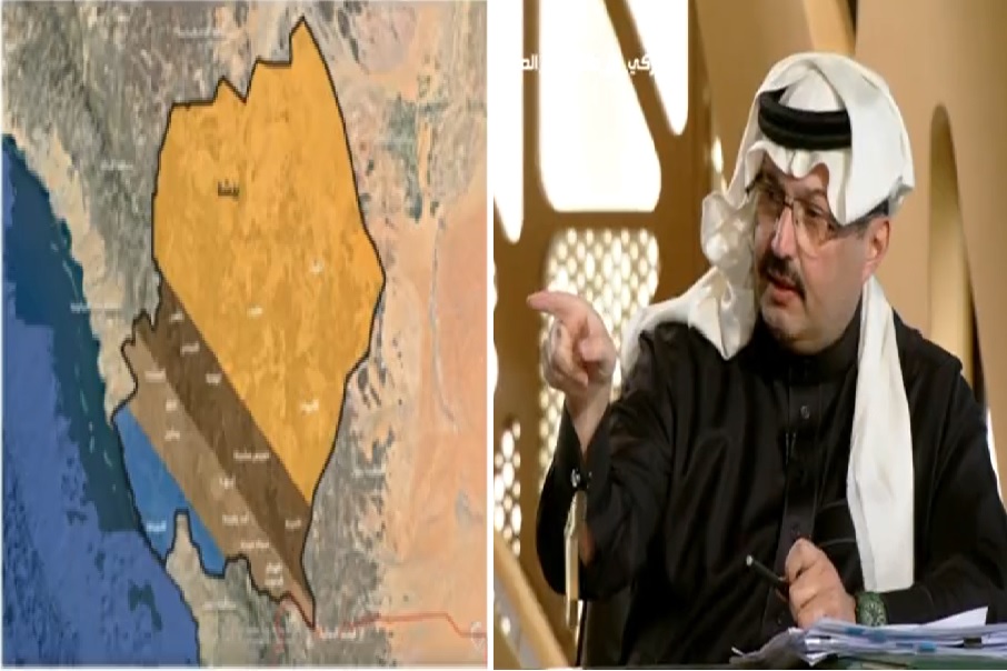 شاهد: الأمير "تركي بن طلال" يستعرض خريطة منطقة عسير ويعدد أسماء القبائل التي تسكنها