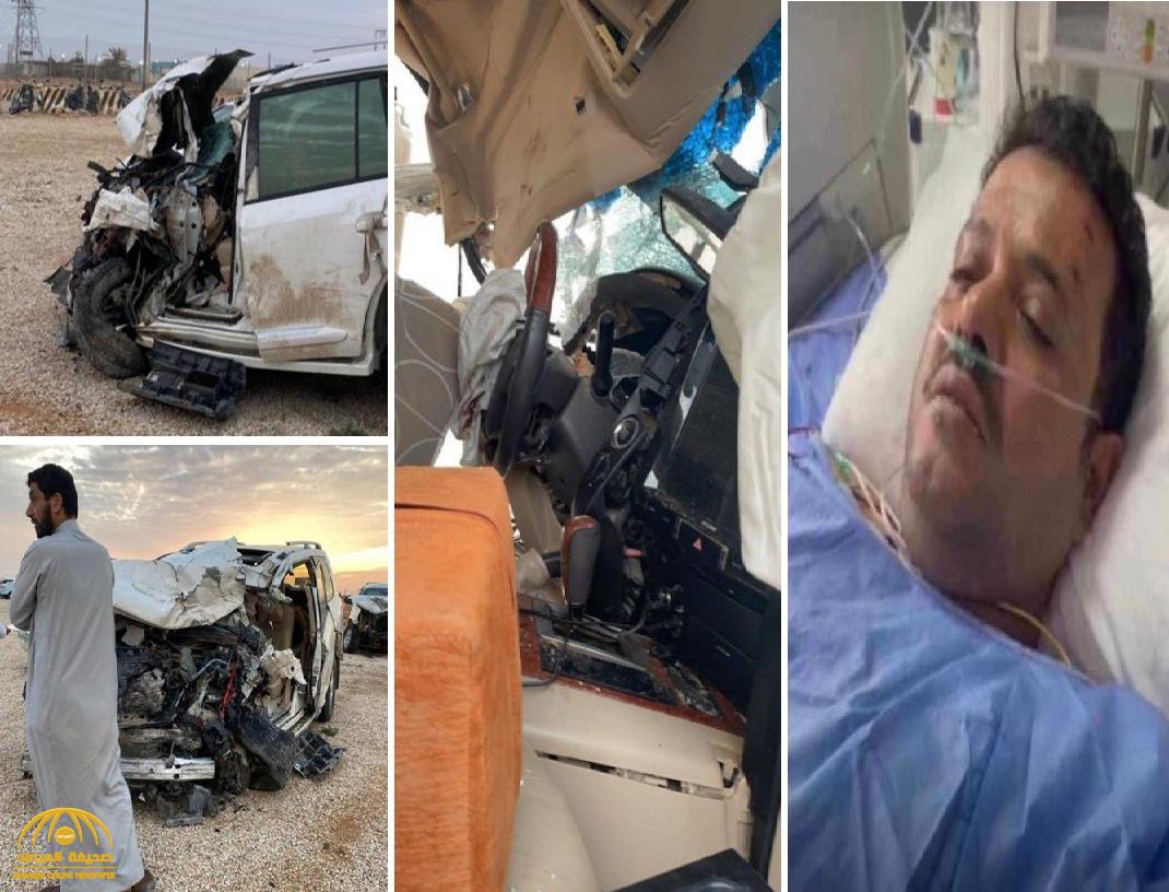 شاهد: أول صور لسيارة الطرف الآخر" يوسف العنزي" التي اصطدمت وجها لوجه بمركبة الراحل  محمد الشمري