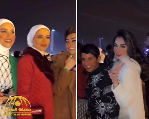 شاهد: مشهورات مواقع التواصل بالكويت يحضرن "ميدل بيست" بموسم الرياض