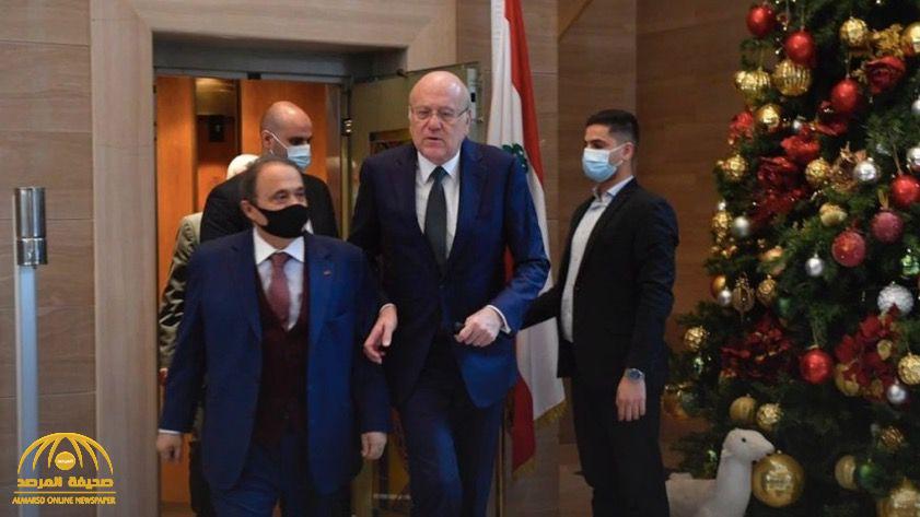 شاهد.. رئيس الحكومة اللبنانية "نجيب ميقاتي" يخرج غاضبا بعد لقاء "نبيه بري"ويدفع صحفيا بعدما وجه له سؤالا
