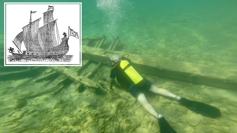 بالصور .. العثور على حطام سفينة غريفن "الملعونة" بعد 343 عاما من غرقها في البحيرات العظمى