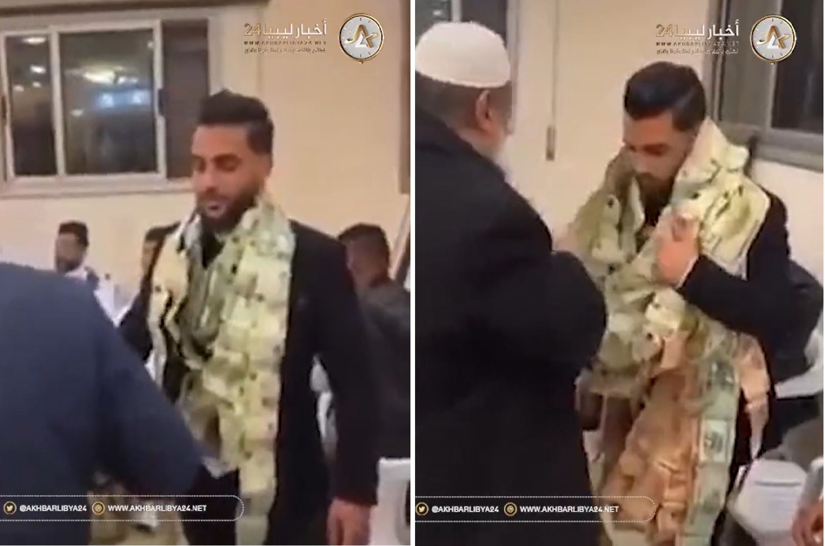 شاهد: احتفال غريب من أصدقاء عريس في ليلة زفافه في ليبيا!