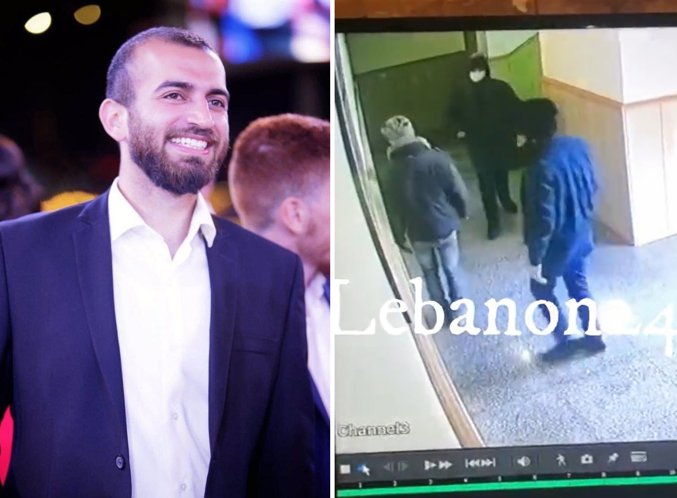 لبنان..شاهد .. كاميرا  ترصد لحظة هروب قاتل طبيب الأسنان بعد ارتكاب جريمته