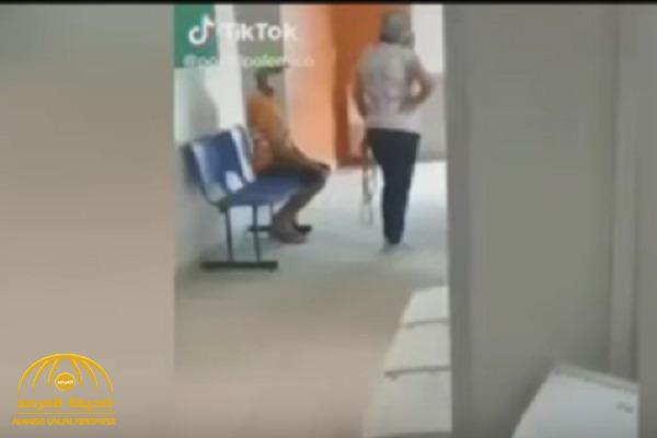 شاهد بالفيديو: امرأة تقيد زوجها بالحبال وتحضره إلى المستشفى لتلقي لقاح "كورونا"